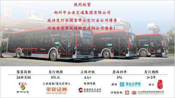 郑州公用集团完成发行6亿元中票，利率2.45％