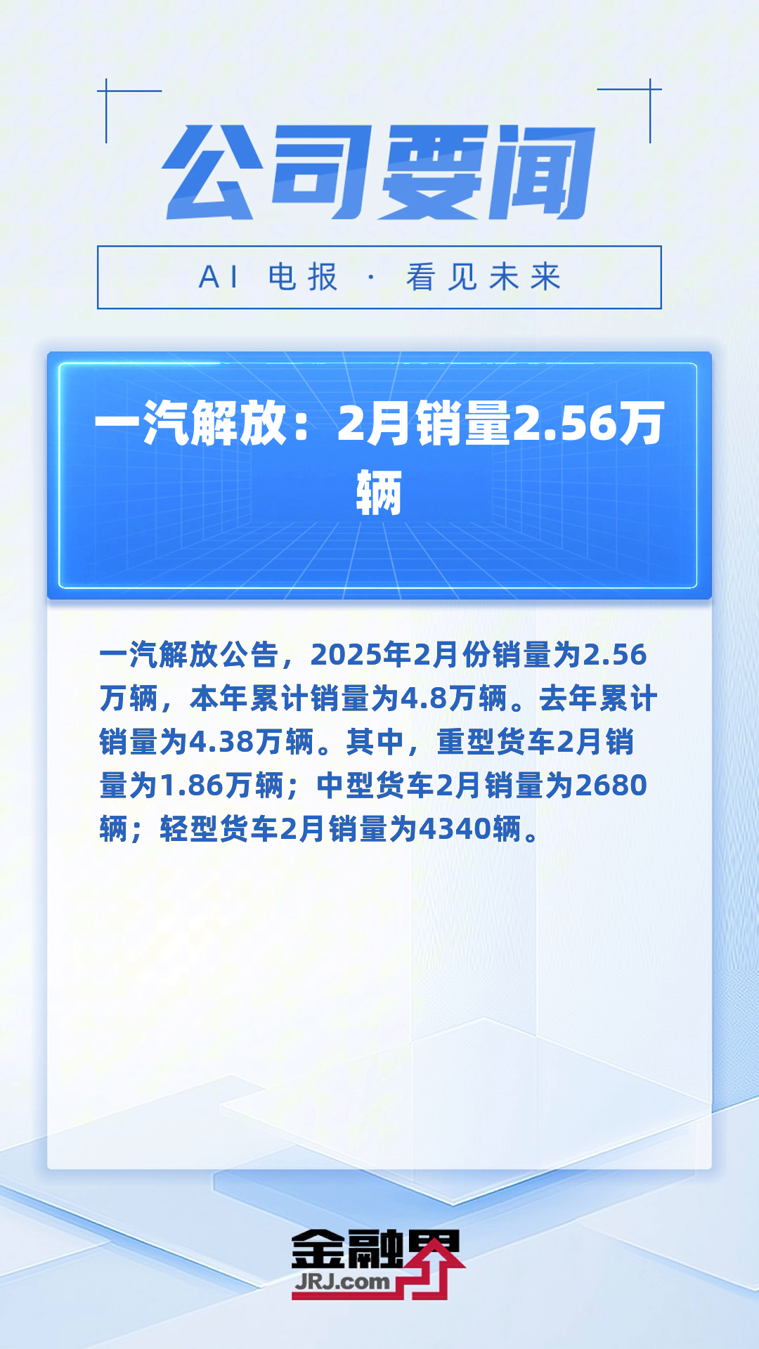 中国一汽5月销量突破26.13万辆